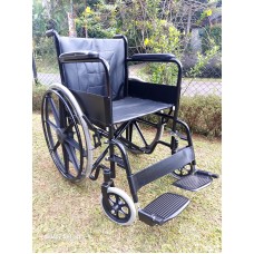 BLACK COLOR WHEELCHAIR WITH ALLOY WHEEL