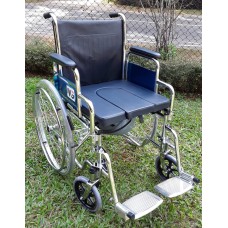 COMMODE WHEELCHAIR,ARM REST DETACHABLE AND LEG REST ADJUSTABLE